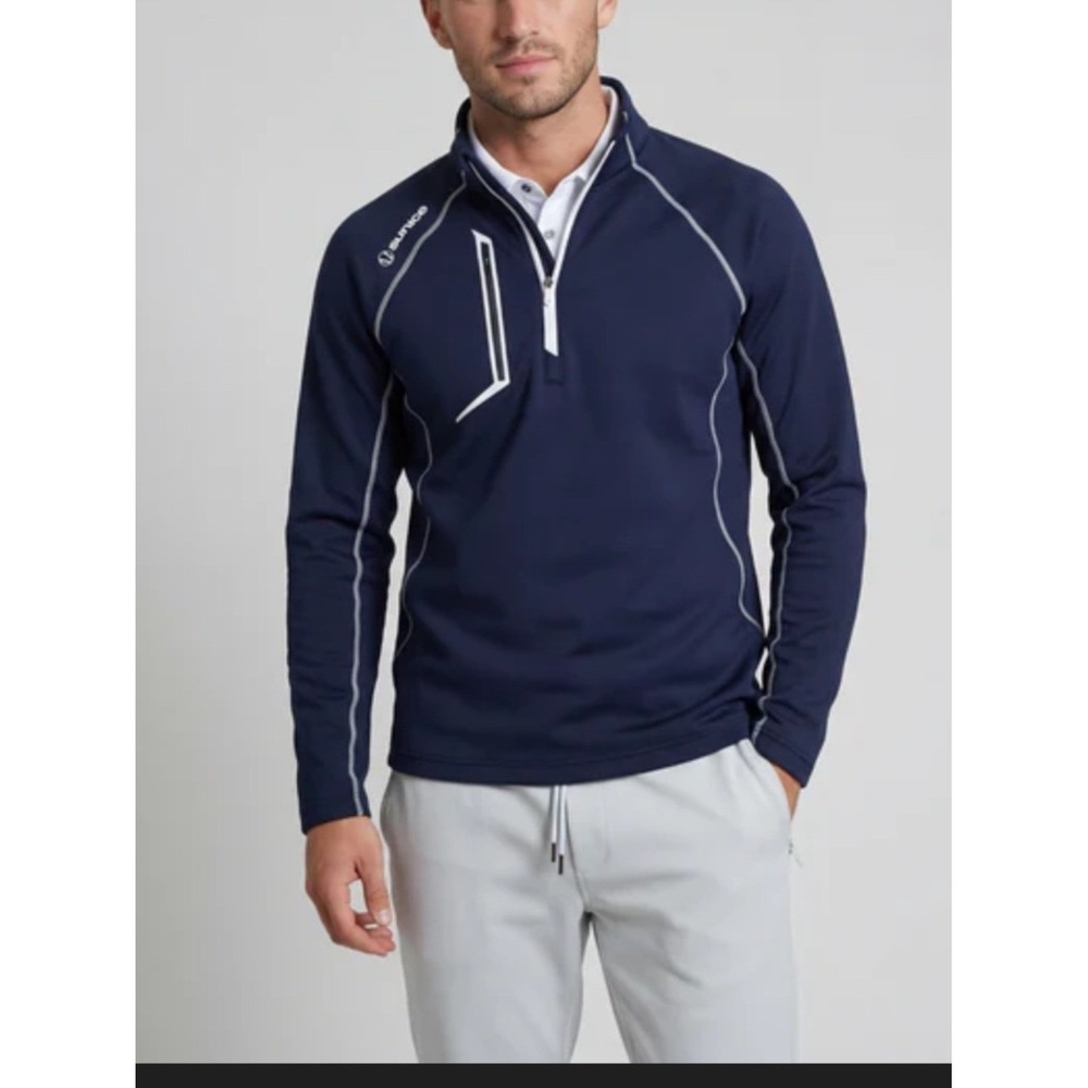 Sunice Mens Allendale 2.0 Water Repellent 1/4 Zip Pullover Sz XL Golf Athleisure